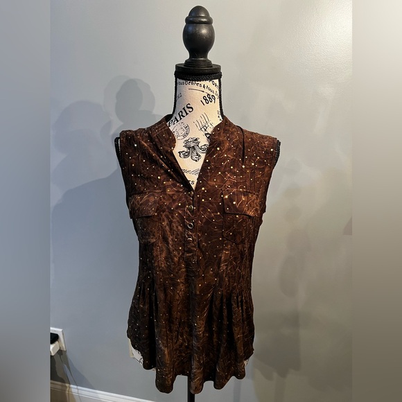 Vera Wang Tops - Y2K Vintage Sequin Shirt fits S/M